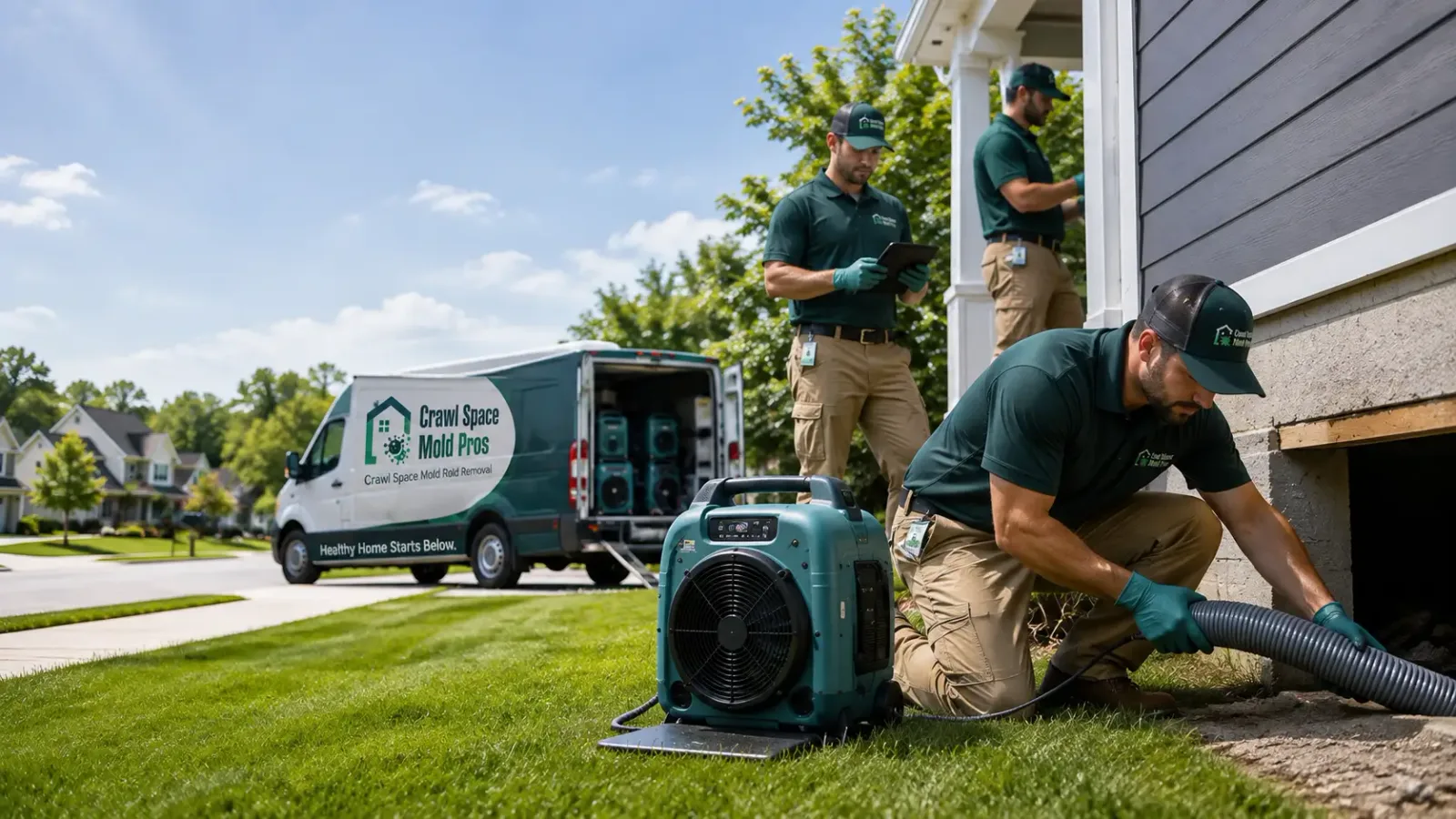 Crawl Space Mold Removal in Harrisburg, IL